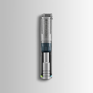 Translation missing: de.Batch #009: Adapter tool shown vertically with exposed inner mechanism and color accents on the lower end