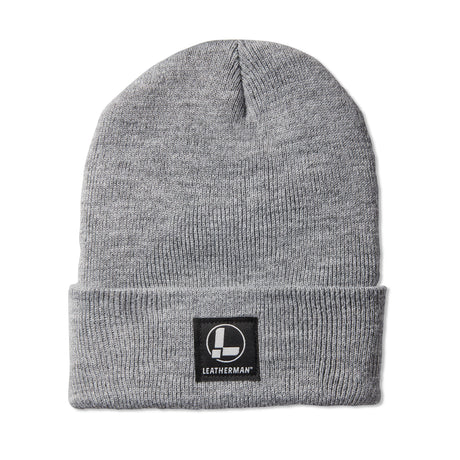 Translation missing: de.Gray leatherman beanie with logo