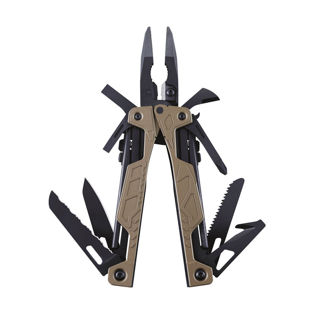 Coyote Tan OHT open in fanned position