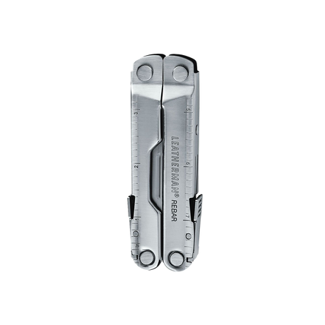 Translation missing: de.Black Leatherman Rebar® multi-tool closed showcasing its compact design for easy carry