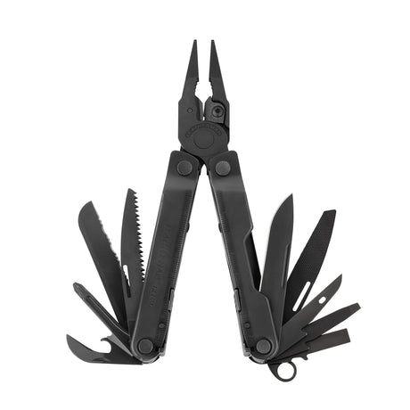 Translation missing: de.Black Leatherman Rebar® multi-tool with pliers and various tools, ideal for work and DIY tasks