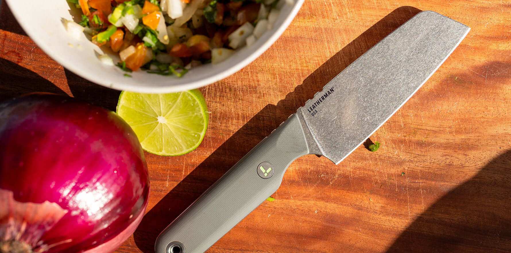 Alpine Rustle next to freshly made pico de gallo
