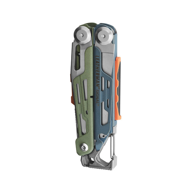Tundrascape Leatherman Signal® multi-tool closed, showcasing its compact design.