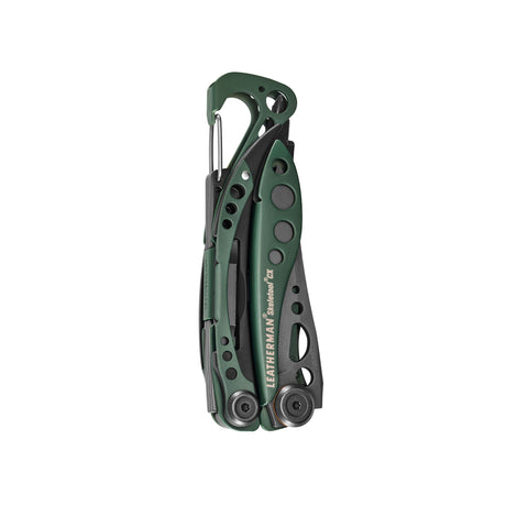 Translation missing: de.OD Green Leatherman Skeletool® CX multi-tool closed, showcasing its compact design