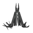 Translation missing: de.Black Leatherman Wave® Plus multi-tool with pliers, blades, and multiple tools displayed in an open position
